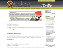 Tablet Screenshot of onelove.cz
